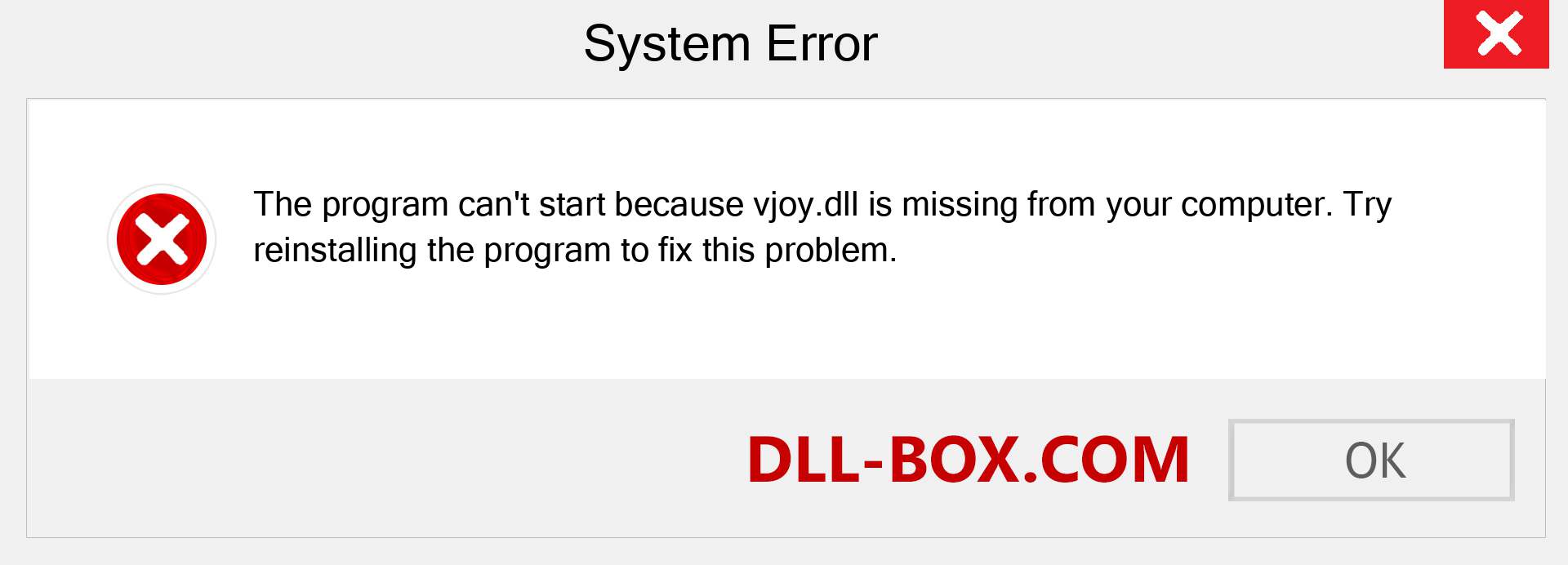  vjoy.dll file is missing?. Download for Windows 7, 8, 10 - Fix  vjoy dll Missing Error on Windows, photos, images